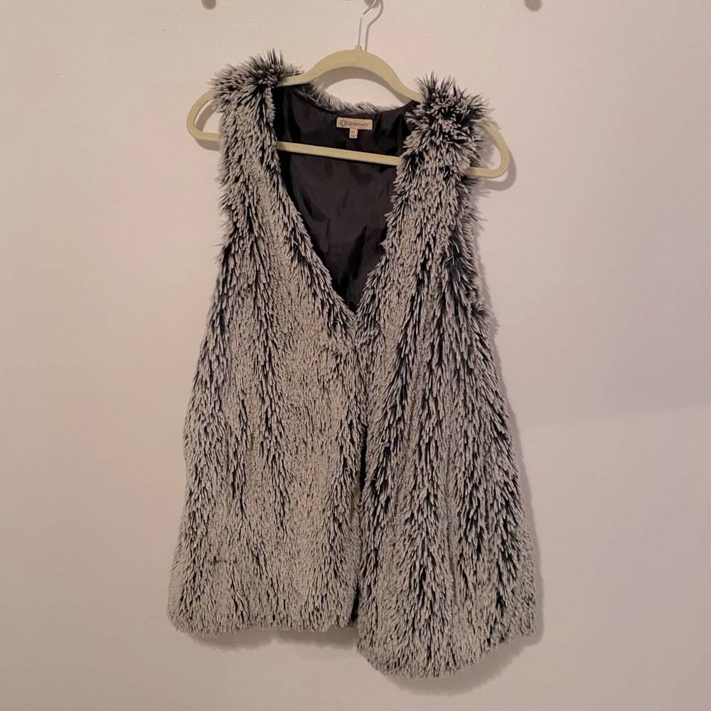 Plus Size Fur Vest